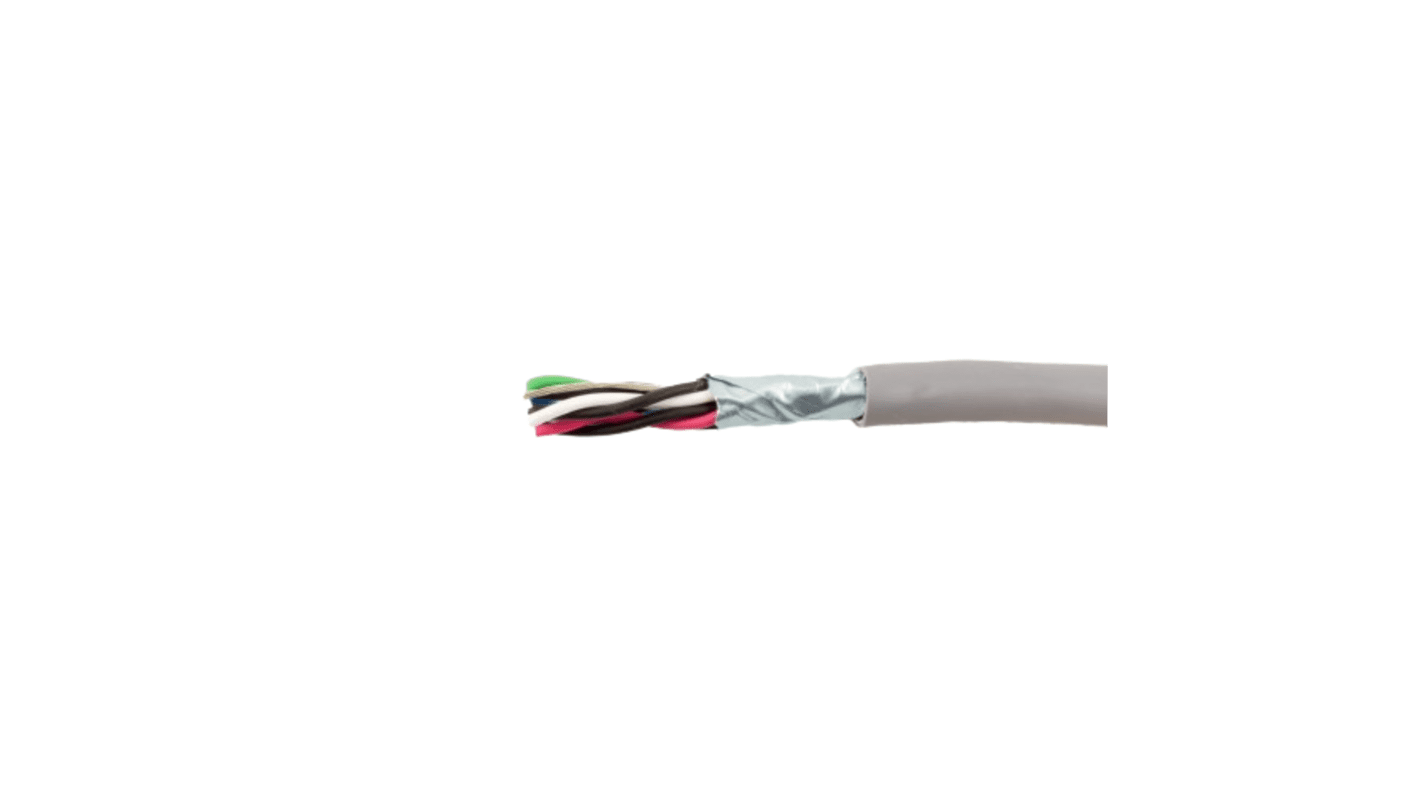 Alpha Wire Alpha Essentials LSZH Communication & Control Series Data Cable, 12 Pairs, 24 Cores, 0.35 mm², Screened, 22