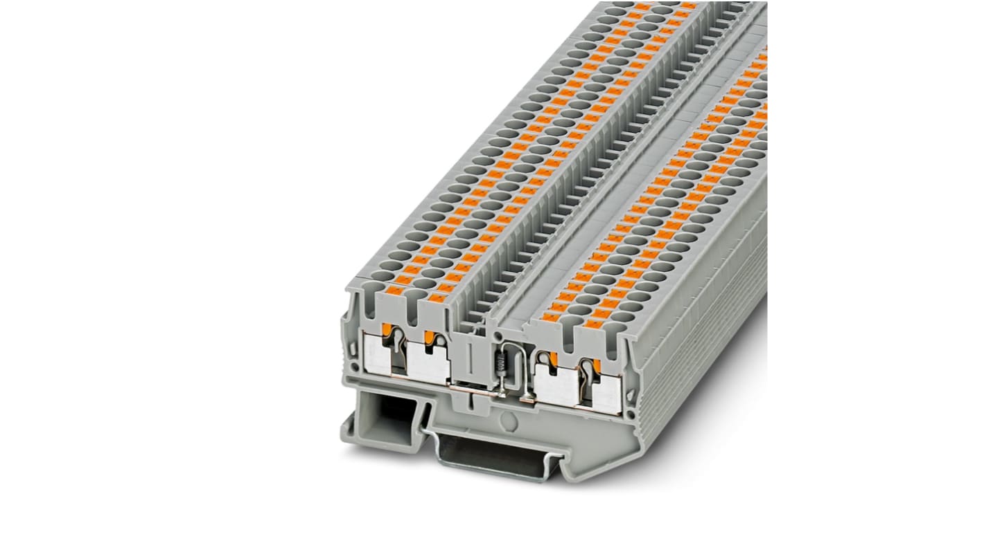Phoenix Contact 3210279 PT 2.5-QUATTRO-DIO/R-L Series Grey, 0.14 → 4mm², Single-Level, Push In Termination