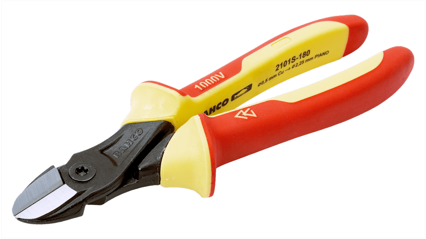Bahco 2101S VDE Seitenschneider 180 mm / Backen 20mm, Schneidleistung 4mm