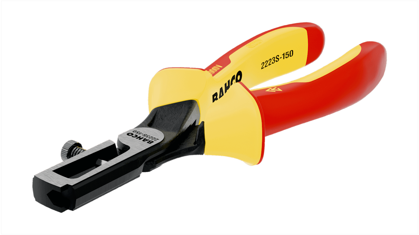Bahco 2223S Series Wire Stripping Pliers Wire Stripper, 0.5mm Min, 5mm Max, 165 mm Overall