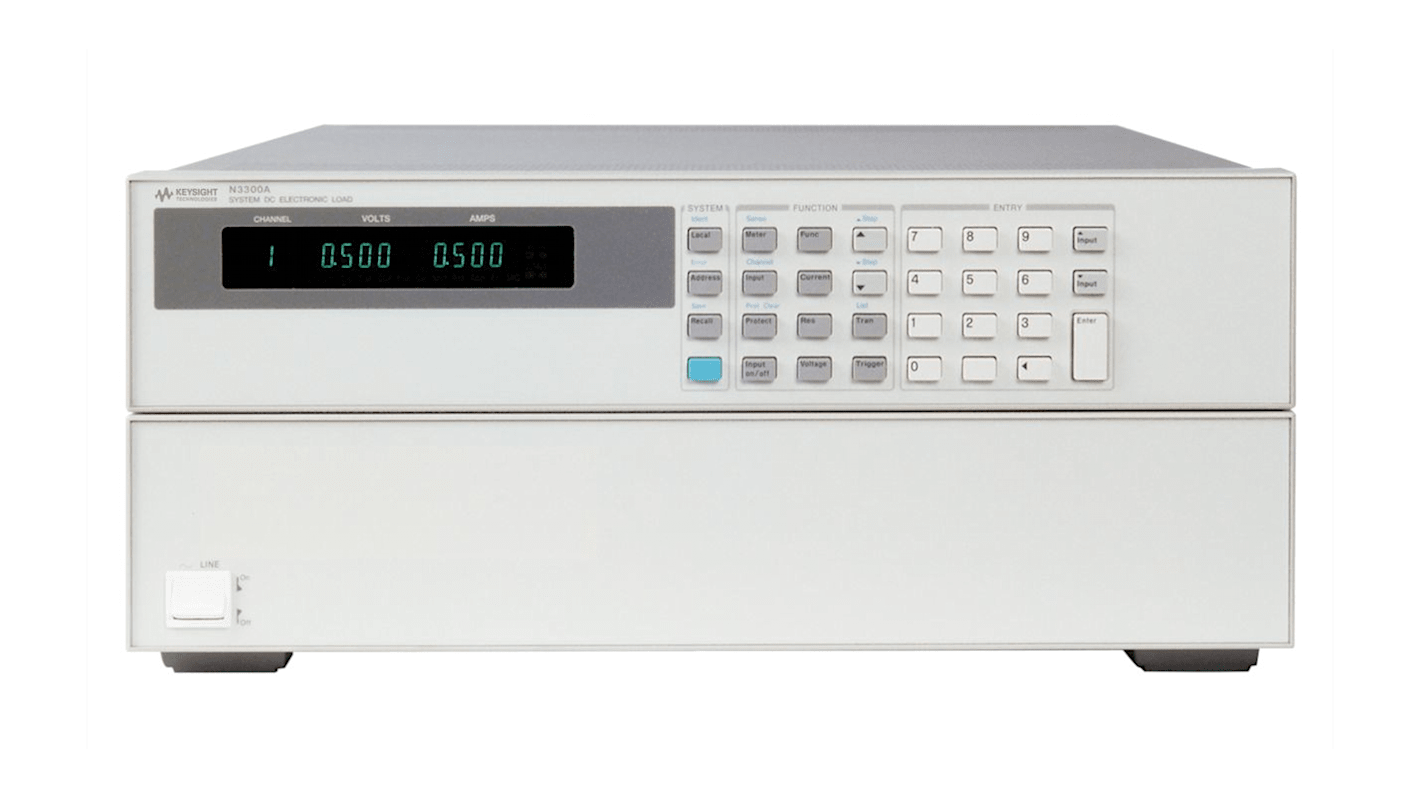 Carga electrónica Keysight Technologies N3000A, 0 → 60 V. / 0 → 60 A. / 0 → 300 W