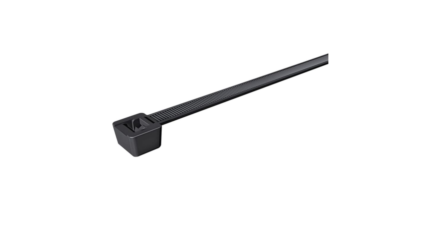 HellermannTyton Cable Tie, 760mm x 7.6 mm, Black Polyamide 6.6 (PA66), Pk-50