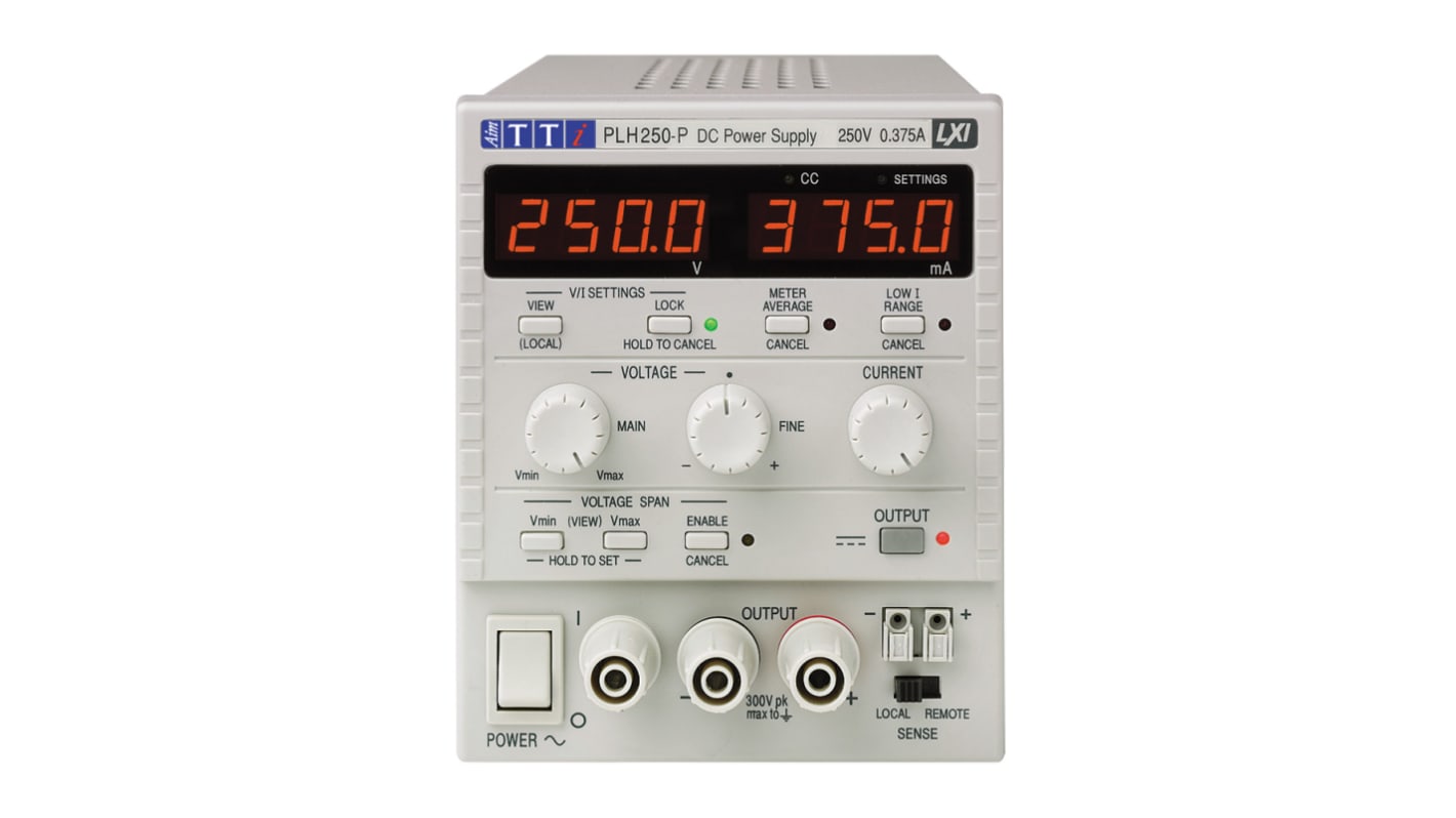 Zasilacz laboratoryjny 0 → 250V 0 → 360mA Aim-TTi 94W Programowalny zasilacz DC