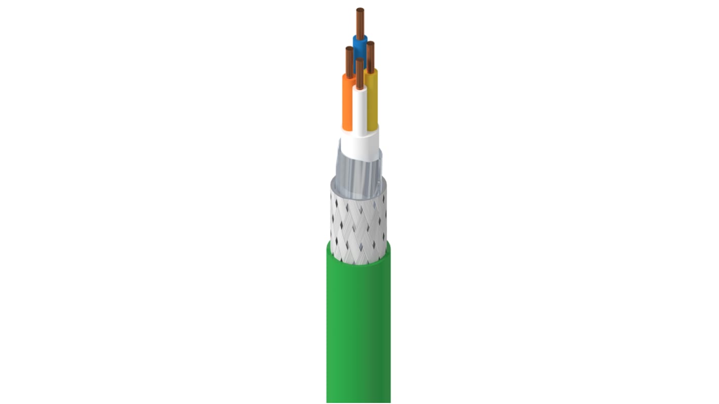 Belden 70006E Ethernetkabel Cat.5e, 305m, Grün Verlegekabel, A offenes Ende SF/UTP, B offenes Ende, Aussen ø 6.5mm, PVC