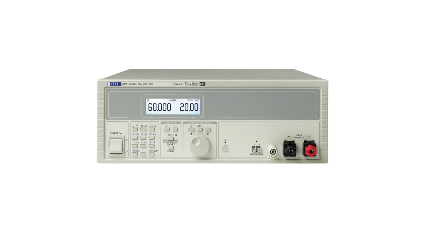Zasilacz laboratoryjny 0 → 60V 0 → 50A Aim-TTi 1.2kW Zasilacz z automatycznym przełączaniem zakresów