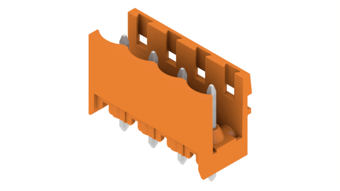 Weidmuller, 5.08mm Pitch, SL, 4 Way, , Pluggable Terminal Block, Header, Through Hole, Solder Termination, 1146380000