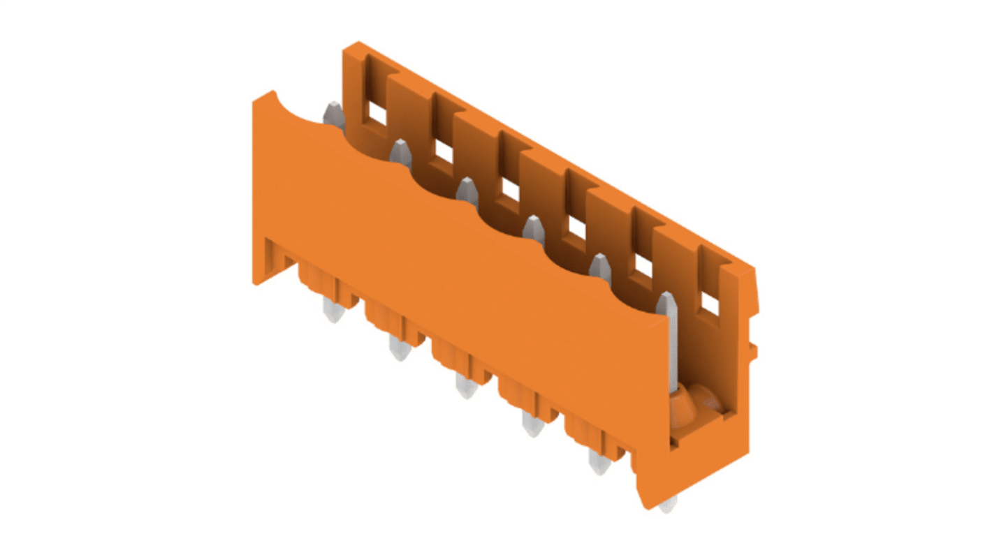 Weidmuller, 5.08mm Pitch, OMNIMATE SL, 6 Way, , Pluggable Terminal Block, Header, Through Hole, Solder Termination,