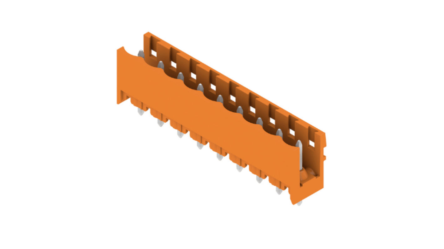 Weidmuller, 5.08mm Pitch, OMNIMATE SL, 9 Way, , Pluggable Terminal Block, Header, Through Hole, Solder Termination,
