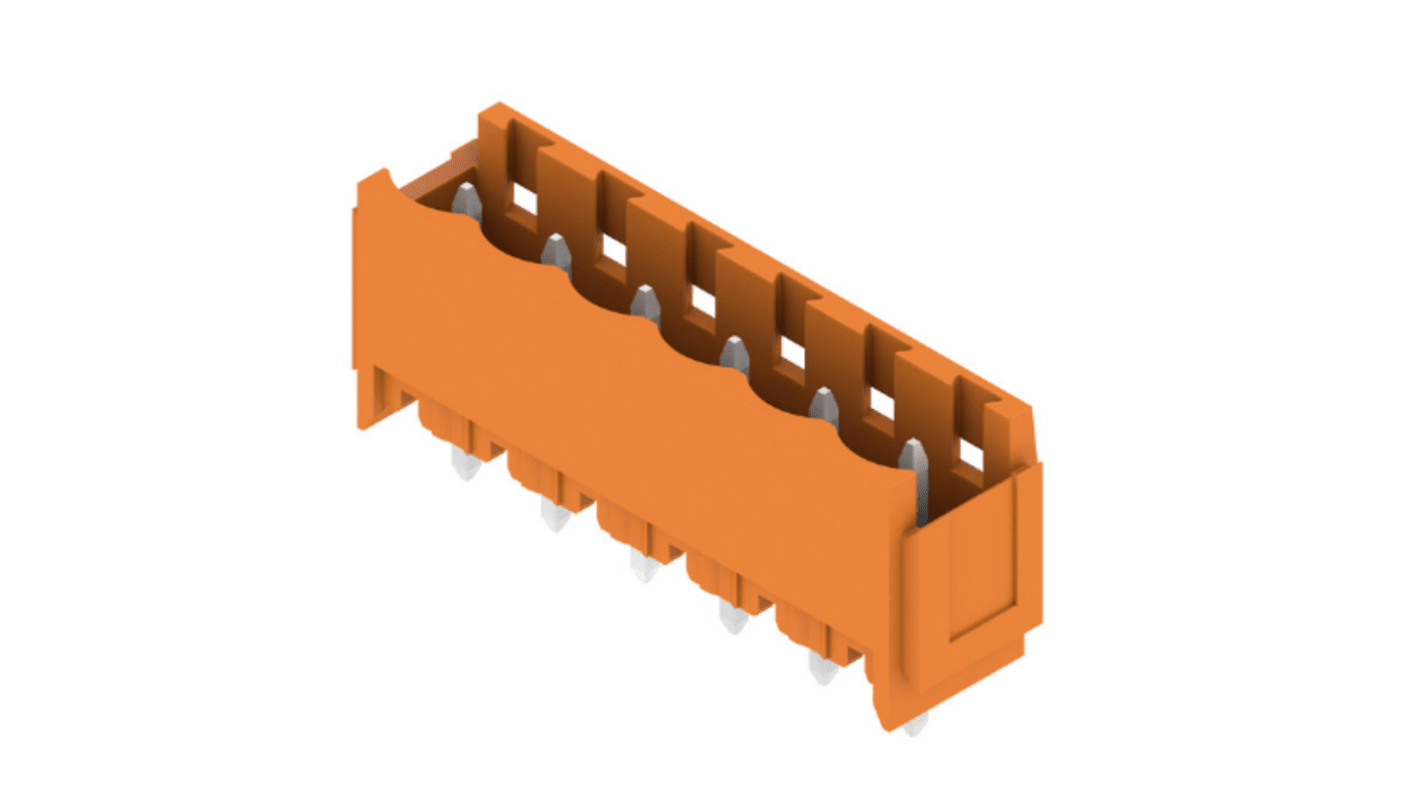 Weidmuller, 5.08mm Pitch, OMNIMATE SL, 6 Way, , Pluggable Terminal Block, Header, Through Hole, Solder Termination,