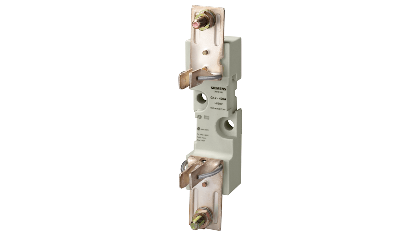 Siemens 400A Base Mount Fuse Holder for NH2 Fuse, 1P, 1kV