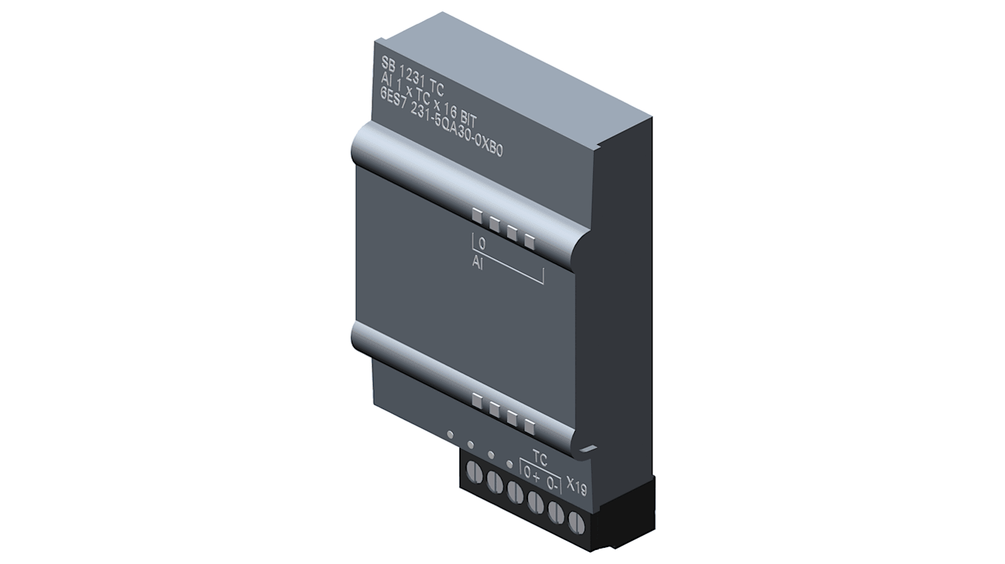 Moduł PLC We/Wy Siemens Moduł PLC We/Wy do sterownika PLC Seria SIMATIC S7-1200 6ES7231-5QA30-0XB0 62 x 38 x 21 mm