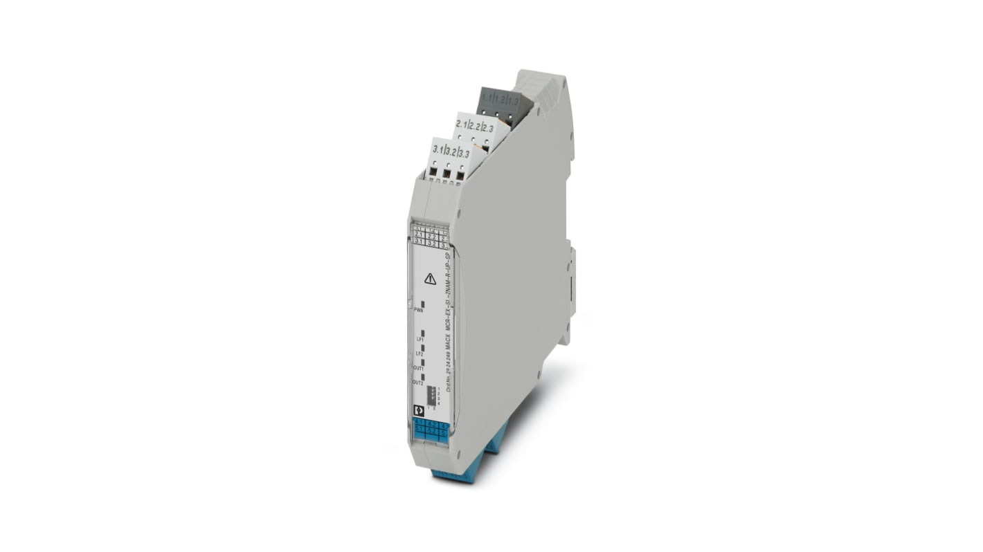 Phoenix Contact 2 Channel Galvanic Barrier, Isolating Amplifier, NAMUR Sensor, Switch Input, Relay Output, ATEX