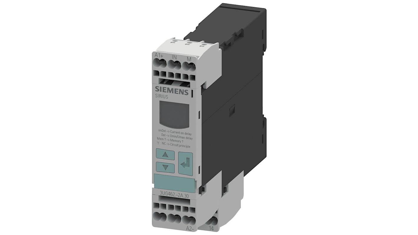 Siemens Current Monitoring Relay, 1 Phase, SPDT, DIN Rail