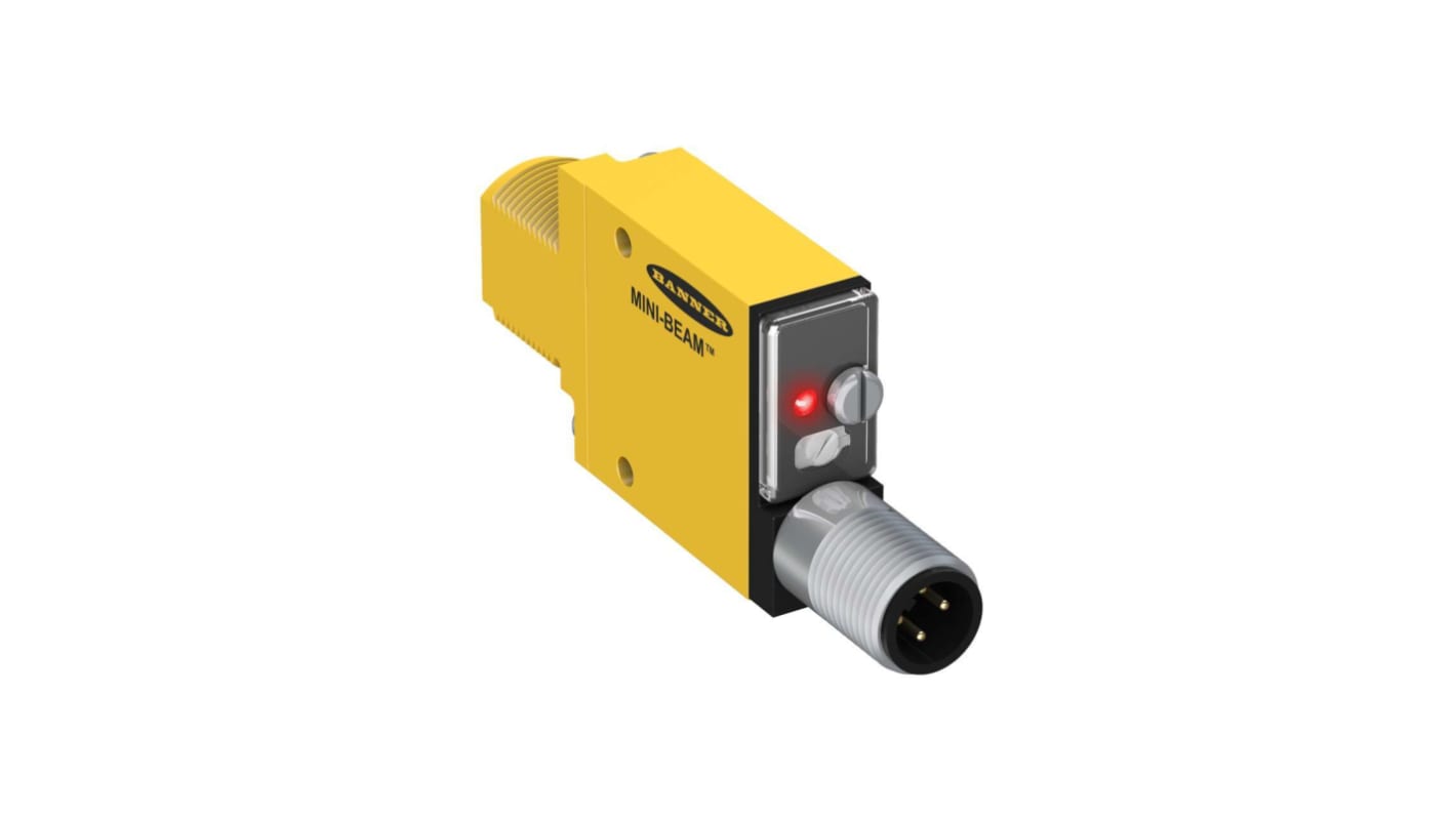 Rs-Online Sensore fotoelettrico Rettangolare Banner a retroriflessione rilevamento 5 m uscita NPN/PNP
