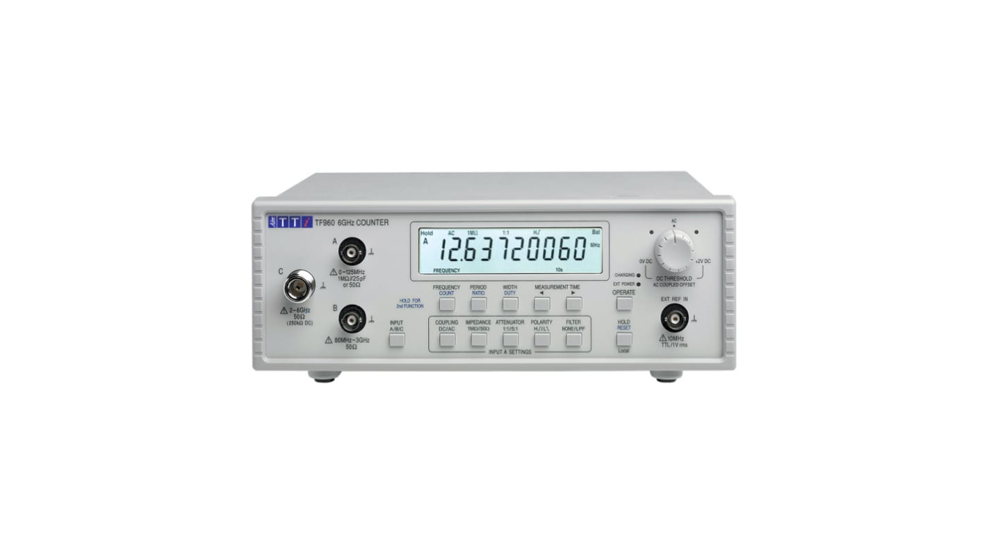 Aim-TTi TF960 Frequency Counter, 0.001 Hz Min, 6GHz Max, 10 Digit Resolution