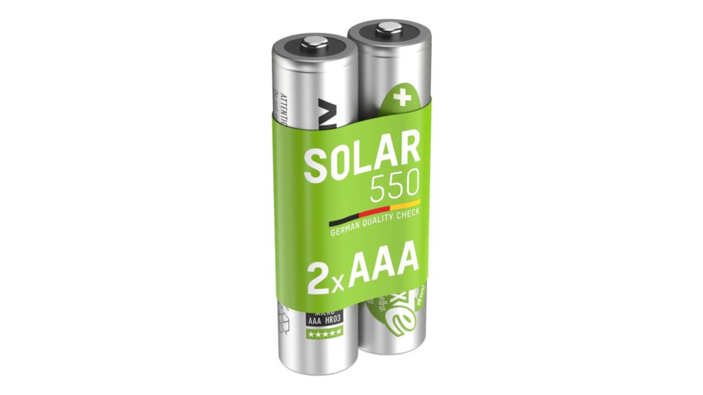 Pila AAA recargable NiMH Ansmann MaxE, 1.2V, 550mAh