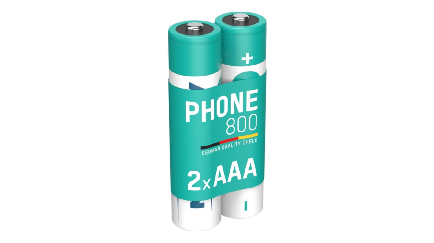 Ansmann MaxE NiMH Rechargeable AAA Battery, 800mAh, 1.2V