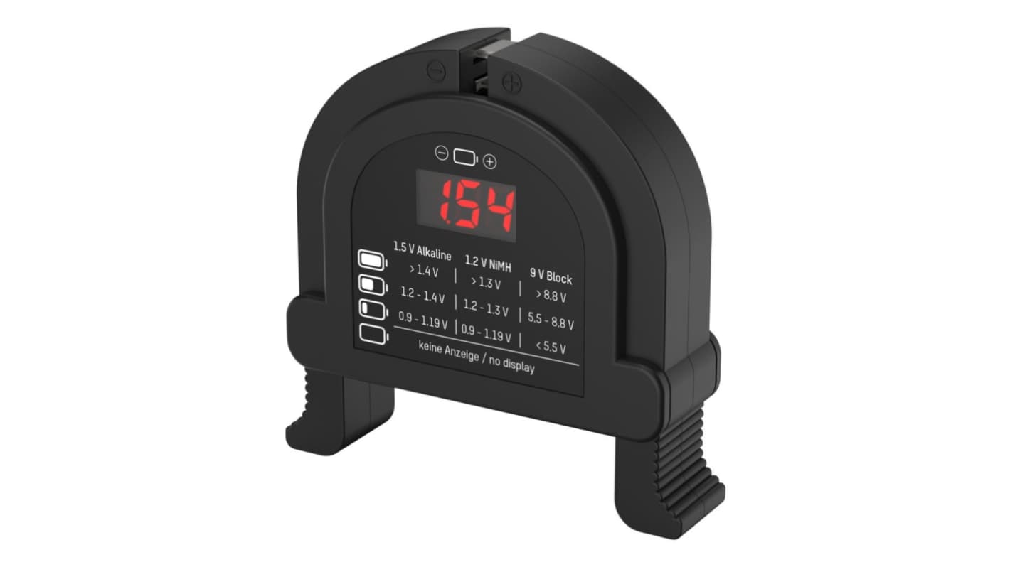 Ansmann AN20620 Batterietester für alle Größen Alkaline, NiCd, NiMH Akkus/Batterien