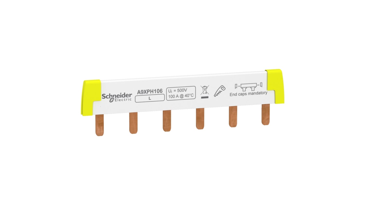 Schneider Electric Acti 9 1 Phase Busbar, 415V ac, 18mm Pitch