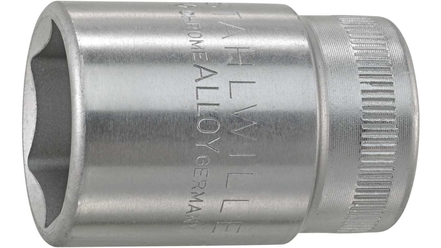 STAHLWILLE 1/2 Zoll Standardbuchse Steckschlüsseleinsatz SW 17mm 6-Punkt x 38 mm