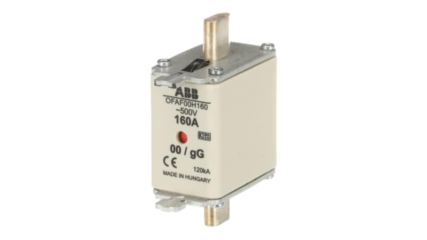 ABB 160A Centred Tag Fuse, NH00, 500V