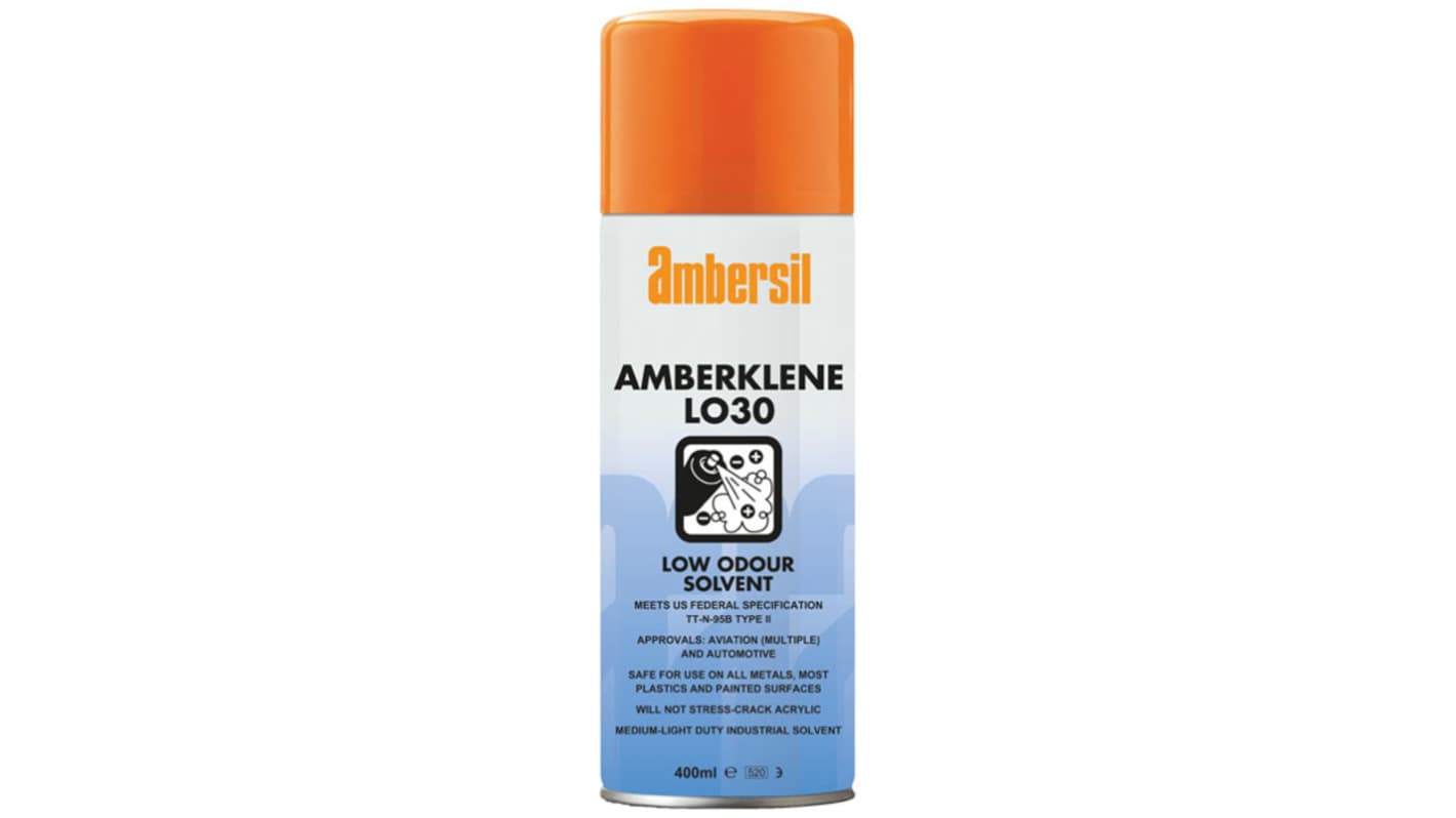 Desengrasante Ambersil Amberklene LO30, Aerosol de 400 ml, Con Base de Disolvente, para Limpieza