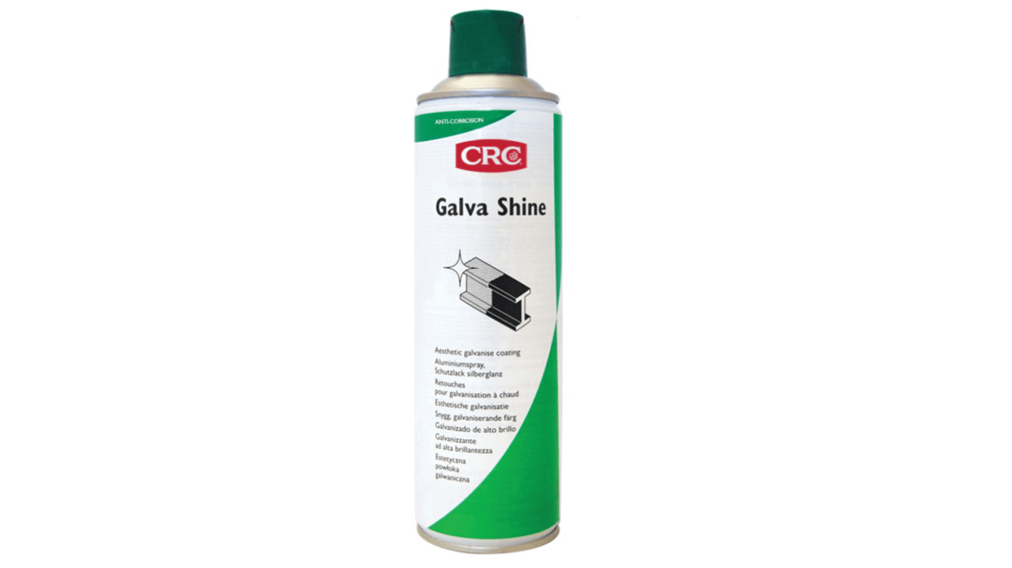 Peinture aérosol CRC Galva Shine, Gris Brillant, 500ml
