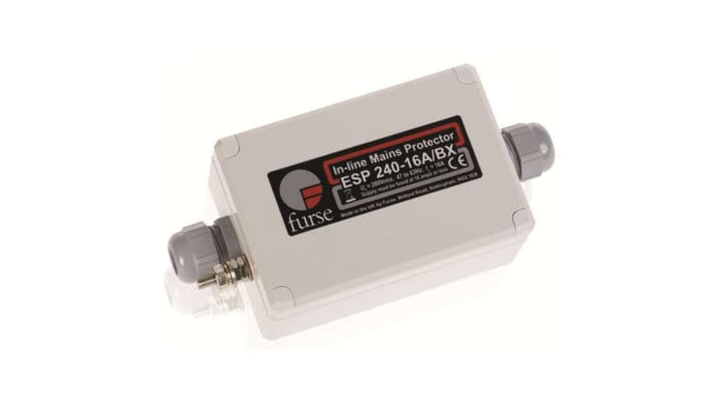 WJ Furse, ESP 240 Surge Protection Device 280 V Maximum Voltage Rating 10kA Maximum Surge Current Low Current Mains