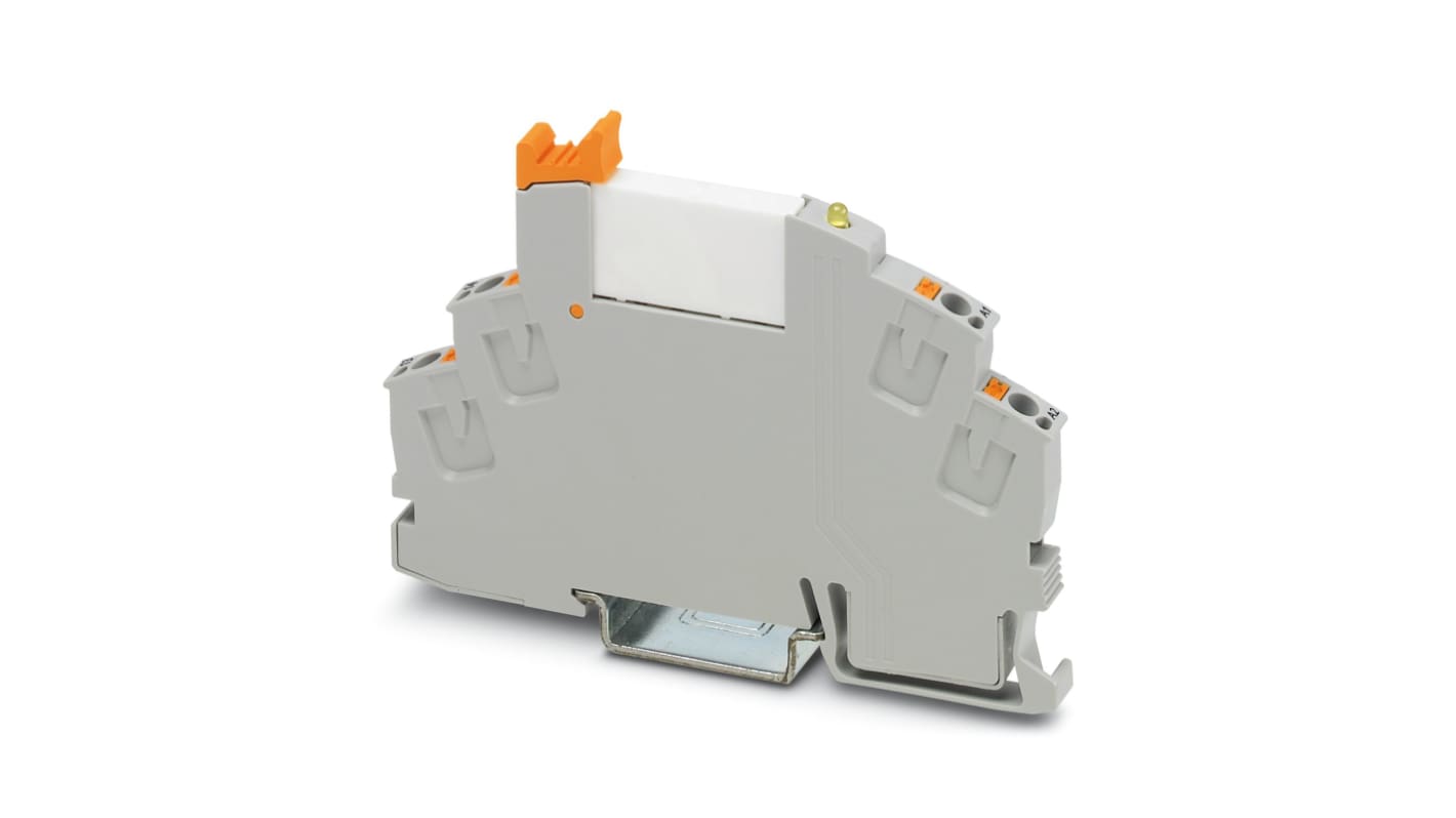 Phoenix Contact RIF-0-RPT-12DC/ 1AU Series Relay Module, DIN Rail Mount, 12V dc Coil, SPST, 1-Pole