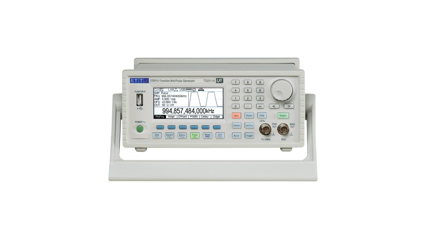 Aim-TTi TG2511A Function Generator, 1μHz Min, 25MHz Max, FM Modulation, Variable Sweep