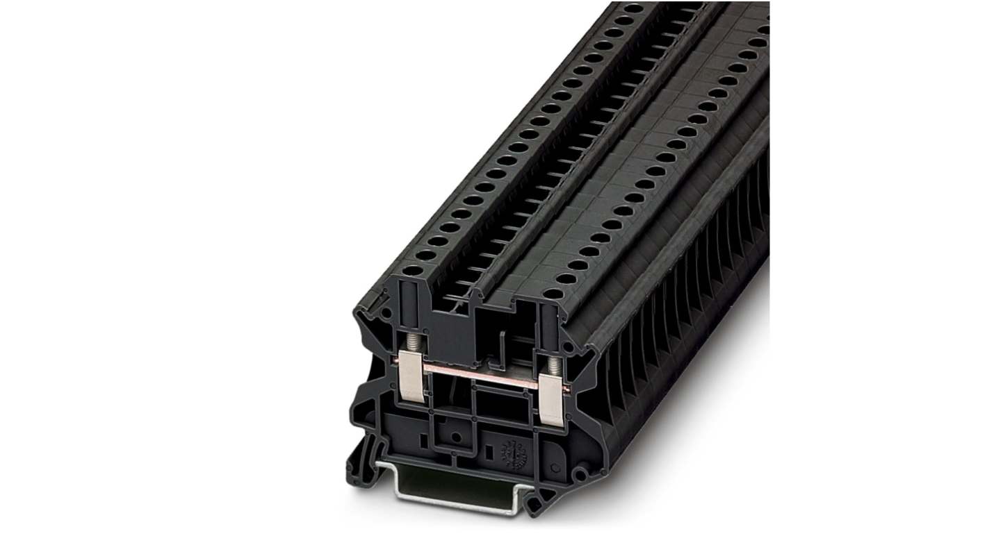 Phoenix Contact 3047691 UT 4-MTD BK Series Black, 4mm², Single-Level, Screw Termination