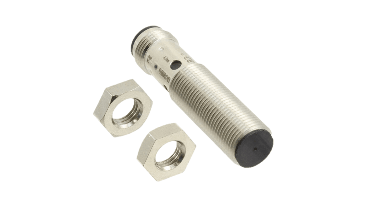 オムロン誘導 近接センサ 範囲： 4 mm ,M12 埋込型 ,1kHz ,12 → 24 V dc