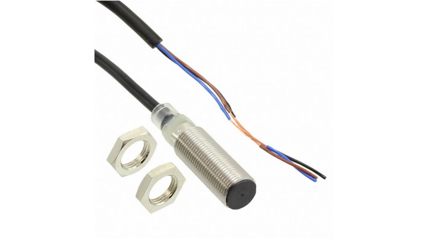 Omron Inductive Threaded Barrel Proximity Sensor, M12, 4 mm Detection, NPN NC, 12 → 24 V dc