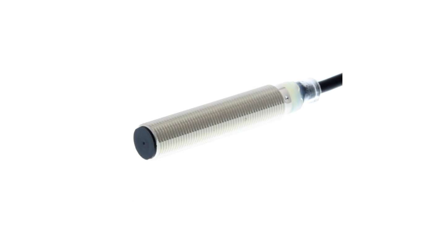 Omron Inductive Threaded Barrel Proximity Sensor, M12, 4 mm Detection, NPN NO, 10 → 30 V dc