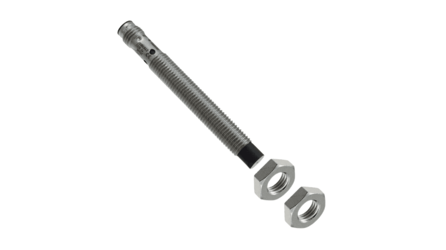 Omron Inductive Threaded Barrel Proximity Sensor, M8, 4 mm Detection, PNP NC, 12 → 24 V dc
