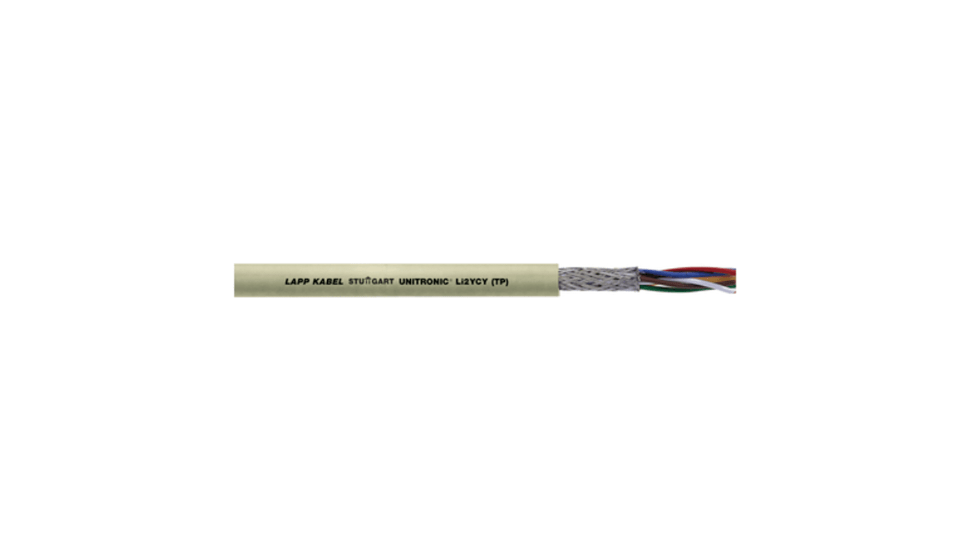 Lapp UNITRONIC Datenkabel, 4-paarig 0,5 mm² Ø 9.6mm S/UTP Schirmung PVC isoliert Twisted Pair Grau