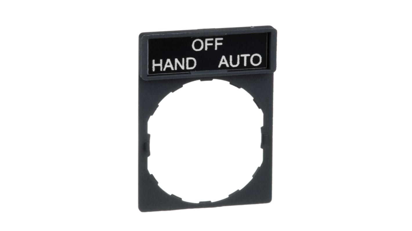 Schneider Electric Legend Holder for Use with Harmony XB4 Series, Harmony XB5 Series, Hand - Off - Auto