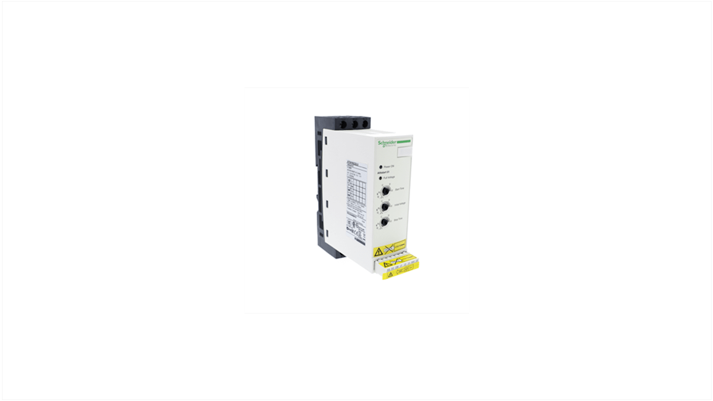 Schneider Electric 软启动器, 3相, 11.1 千瓦, 480 V, 22 A, IP20, 45mm x 154mm x 135mm, ATS01系列