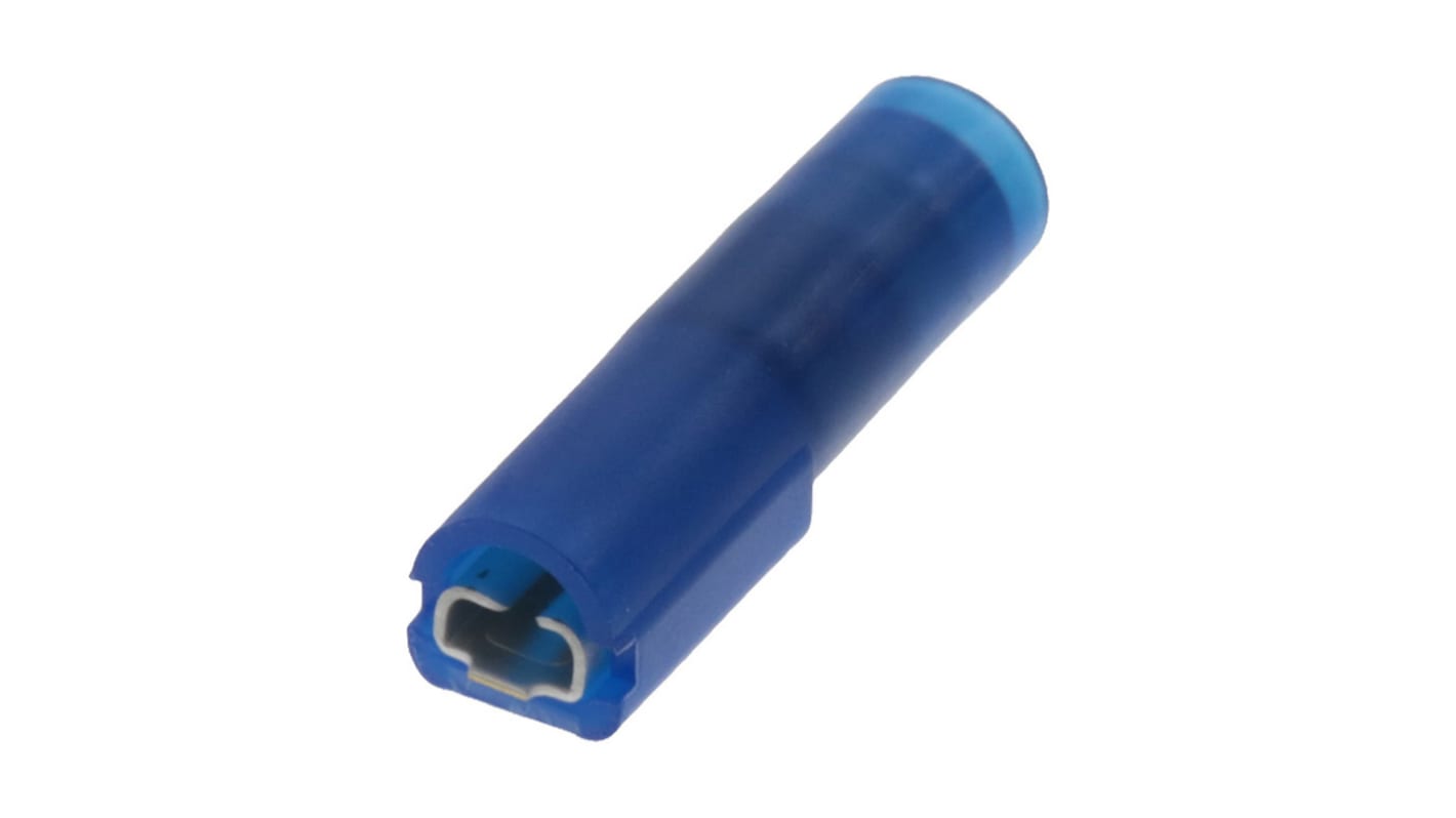 Terminal de lengüeta hembra aislado de color Azul Molex Avikrimp 19002 de crimpar, 2.79 x 0.81mm, 1.3mm² → 2mm², long.