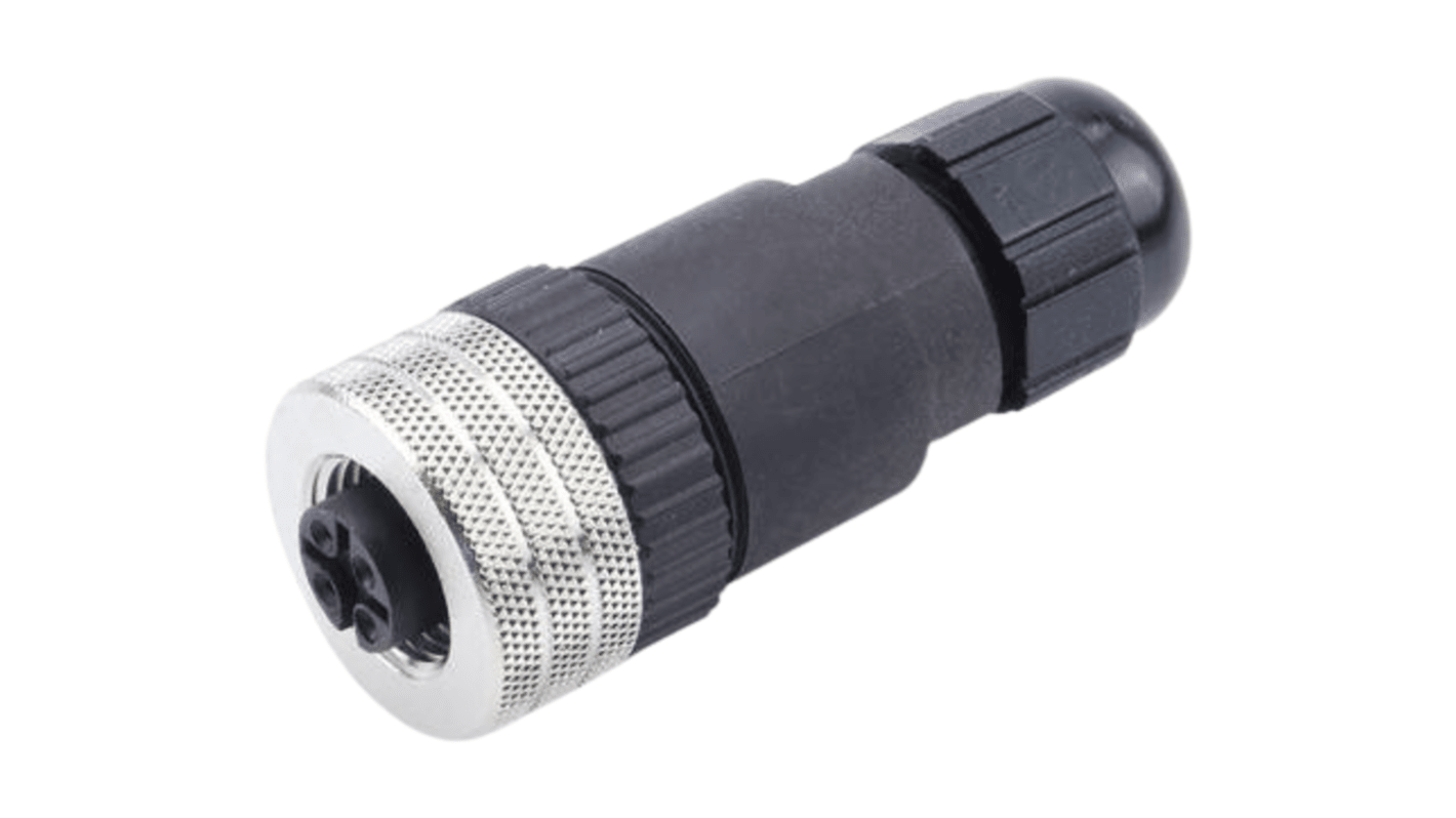 Molex Circular Connector, 4 Contacts, Cable Mount, M12 Connector, Socket, Female, IP67, Micro-Change Series