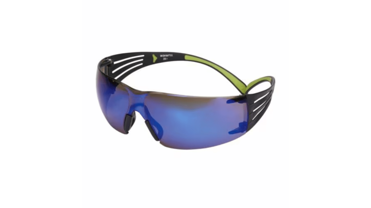 3M SecureFit 400 Safety Glasses, Blue PC Lens, Vented