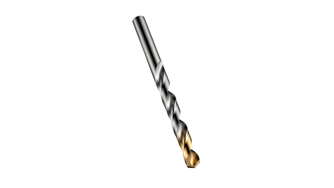 Dormer A002S Series HSS-TiN Twist Drill Bit for Steel, 3.5mm Diameter, 70 mm Overall