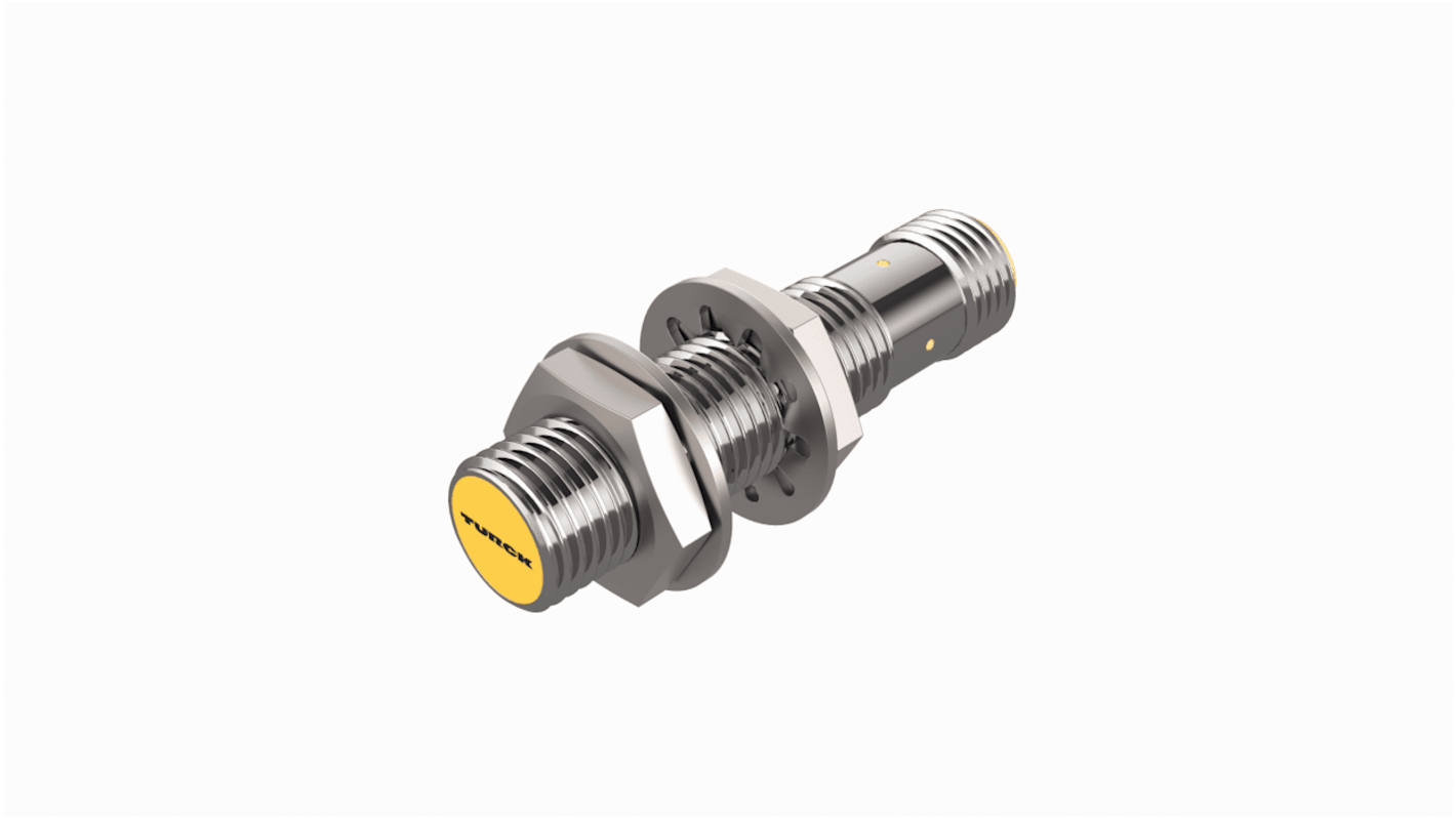 Turck Inductive Barrel-Style Proximity Sensor, M12 x 1, 3 mm Detection, PNP Output, 10 → 30 V dc, IP67