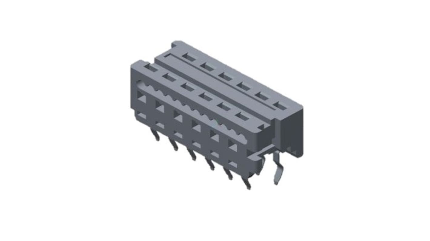 Molex Picoflex Series Straight Through Hole Mount PCB Socket, 12-Contact, 2-Row, 1.27mm Pitch, IDT Termination