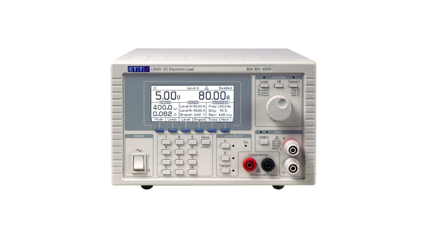 Aim-TTi 直流电子负载 ,恒定0 → 400 W,恒定0 → 80 v,恒定0 → 80 a, LD400 Series系列