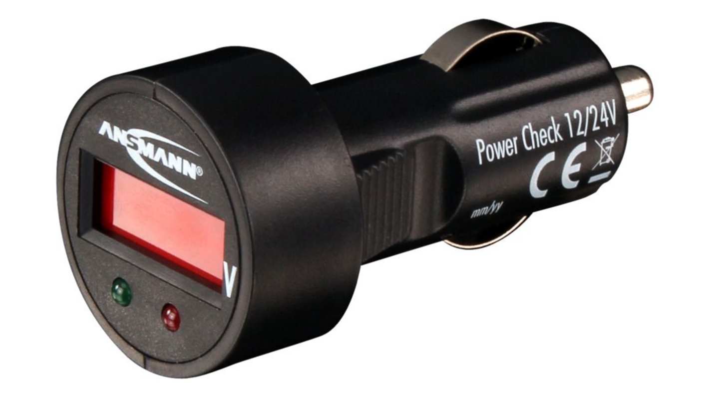 Comprobador de baterías de coche de plomo ácido Ansmann modelo Power Check, tamaño de batería Plomo Ácido 12V