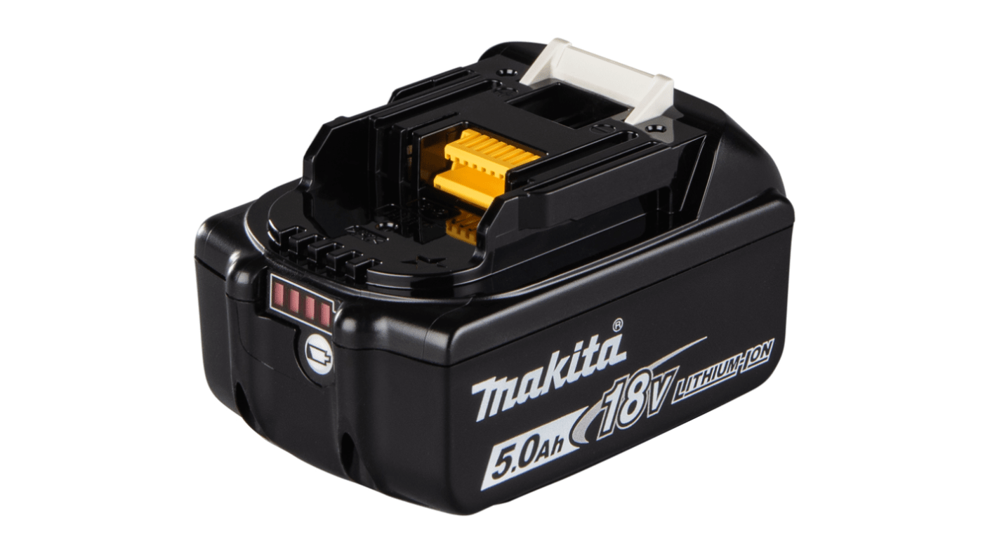 Makita BL1850B 5Ah 18V Power Tool Battery, For Use With Makita 18 V LXT Power Tools