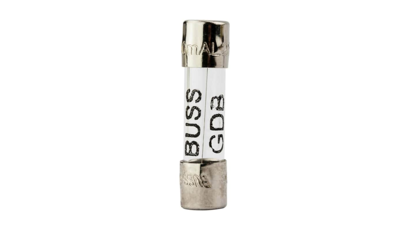 Eaton 2A F Glass Cartridge Fuse, 5 x 20mm