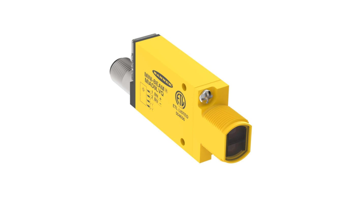 Rs-Online Sensore fotoelettrico Rettangolare Banner a retroriflessione rilevamento 5 m