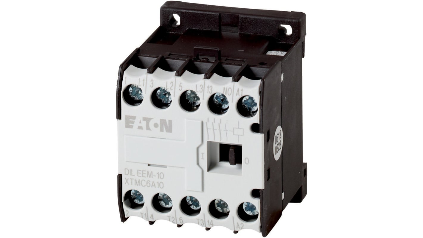 Stycznik 24 V AC Eaton styki: 3 3 kW 6 A 3NO Montaż na szynie DIN Śruba 051596 DILEEM-10(24V50/60HZ)